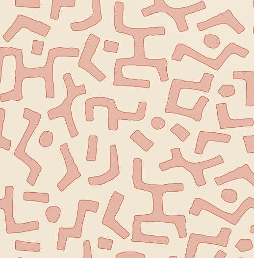 Raphia Wallpaper, Clay, Roll