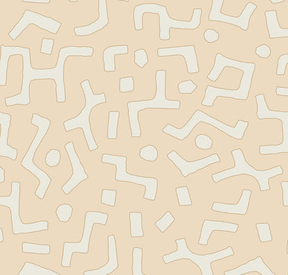 Raphia Wallpaper, Powder, Roll