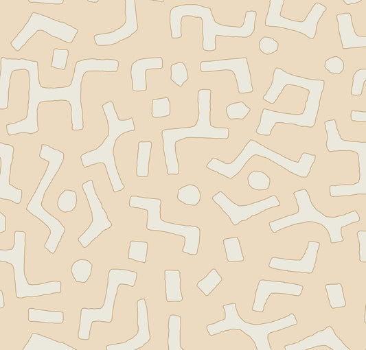 Raphia Wallpaper, Powder, Roll
