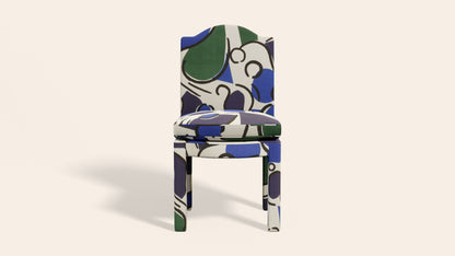 Pair of Leo Dining Chairs, Seaweed