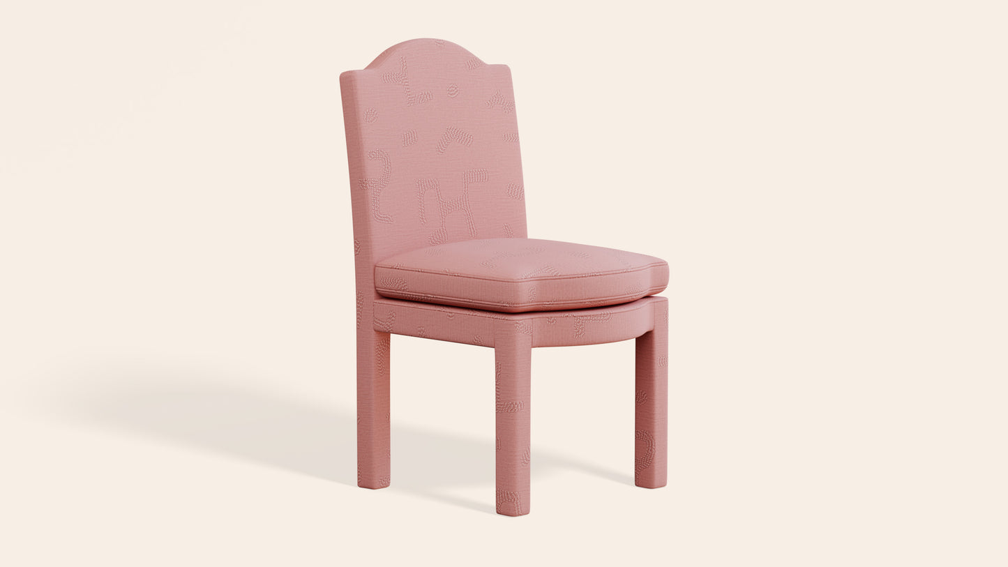 Pair of Leo Dining Chairs, Clay
