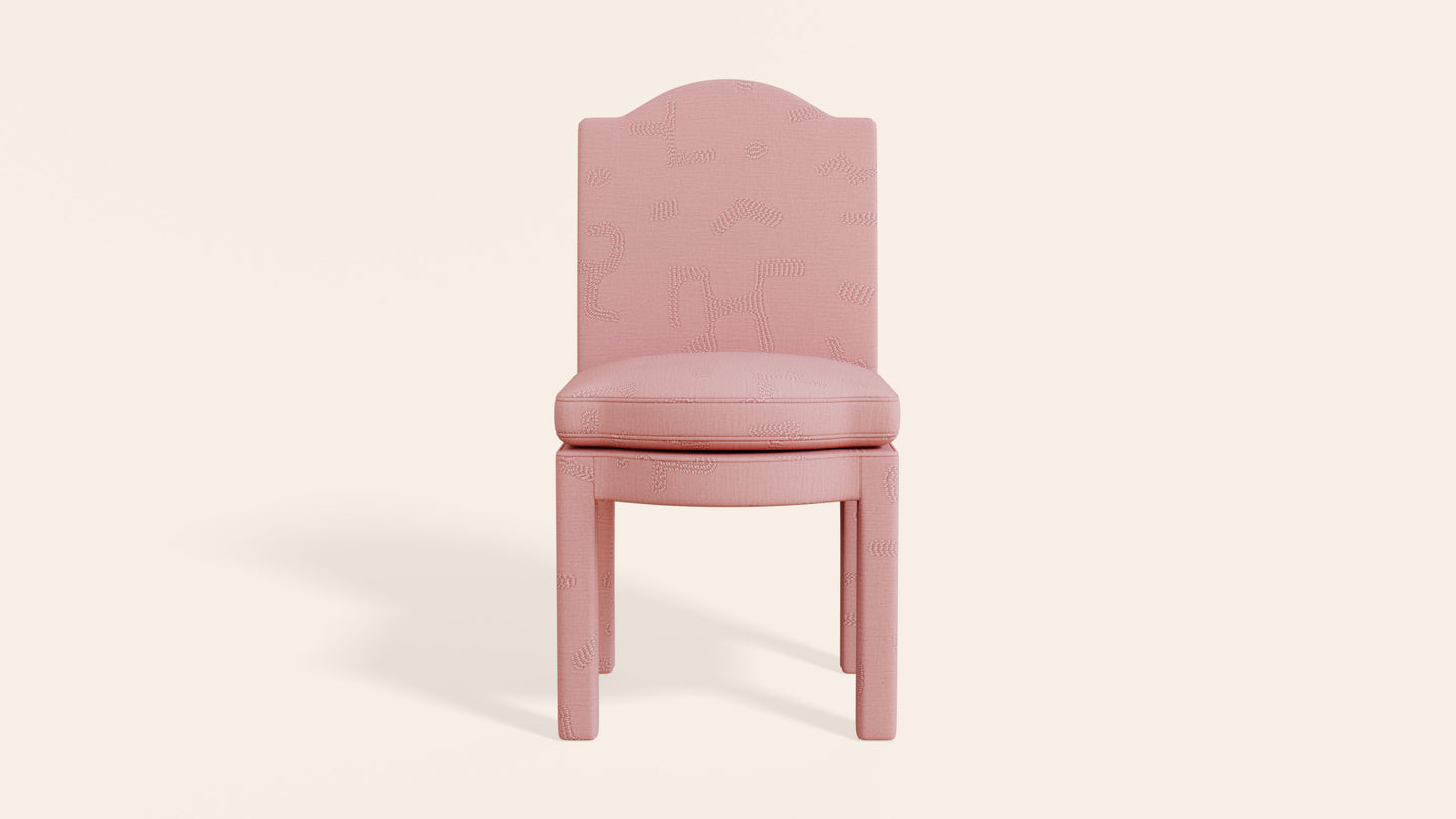 Pair of Leo Dining Chairs, Clay