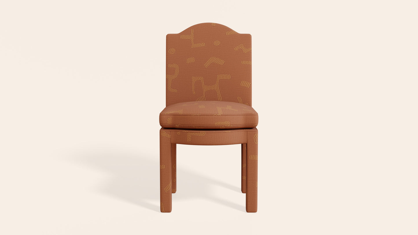 Pair of Leo Dining Chairs, Tobacco