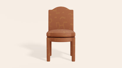 Pair of Leo Dining Chairs, Tobacco