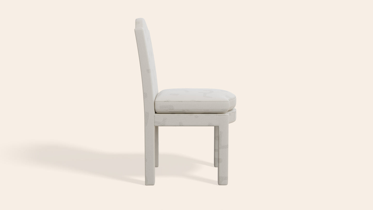 Pair of Leo Dining Chairs, Powder