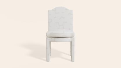 Pair of Leo Dining Chairs, Powder