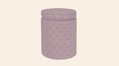 Aurora Footstool, Parma Violet
