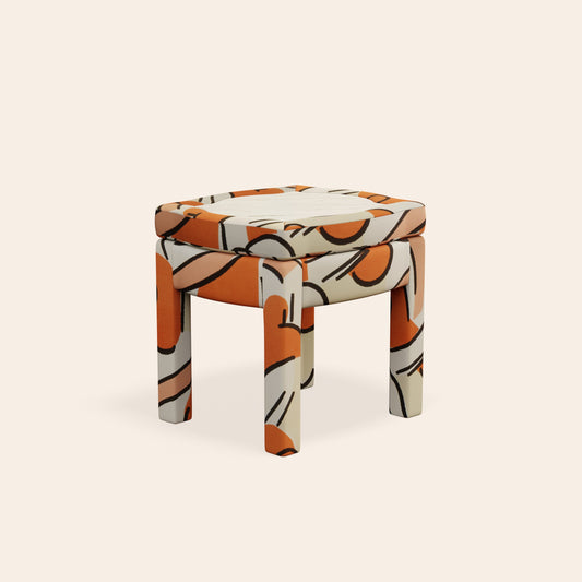 Piero Footstool, Tangerine