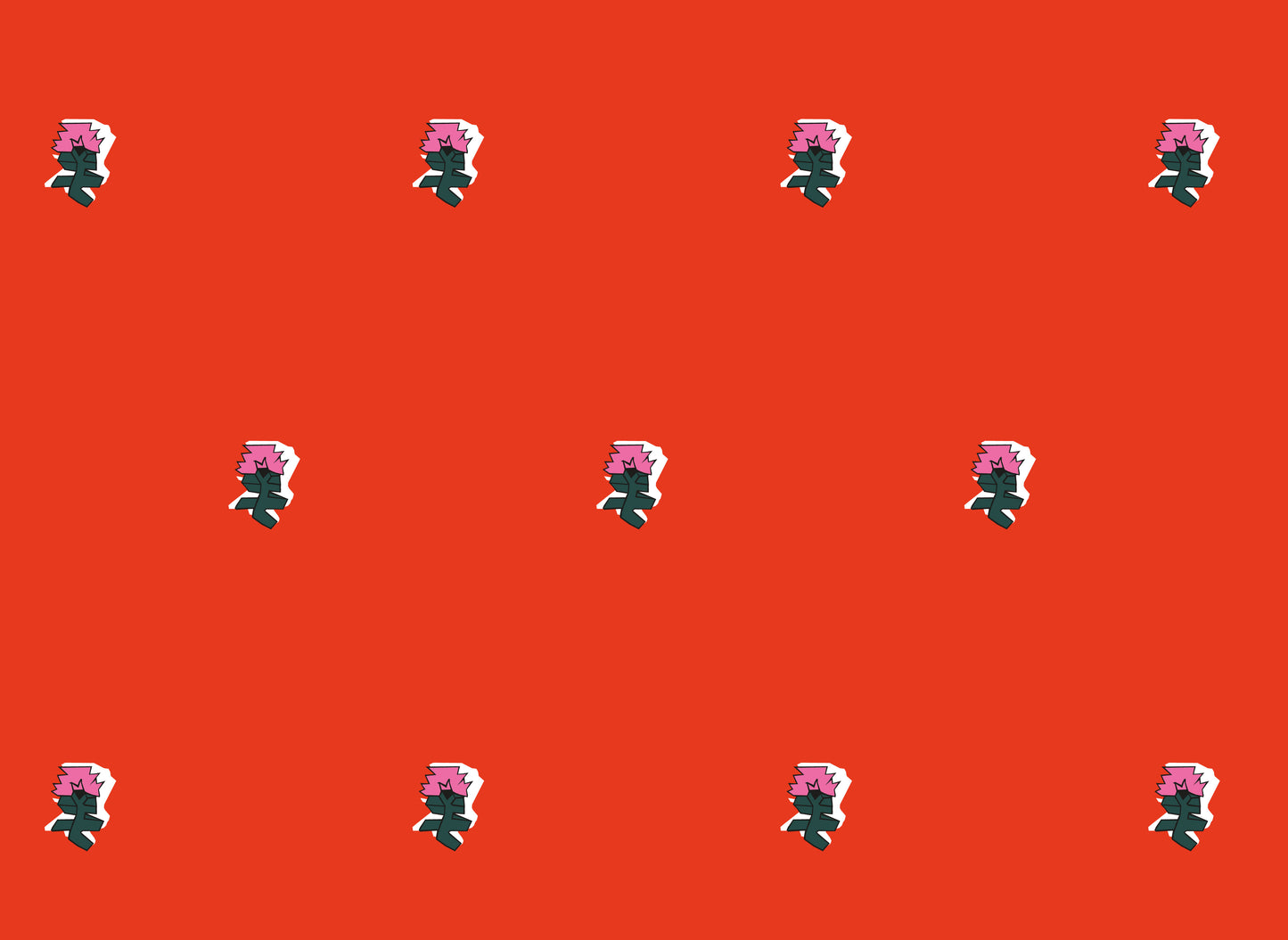 Pixel Posey Wallpaper, Azalea, Sample