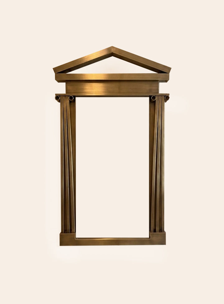 Specchio Mirror, Brushed Gold