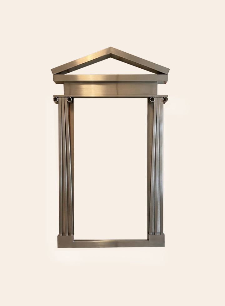 Specchio Mirror, Brushed Chrome