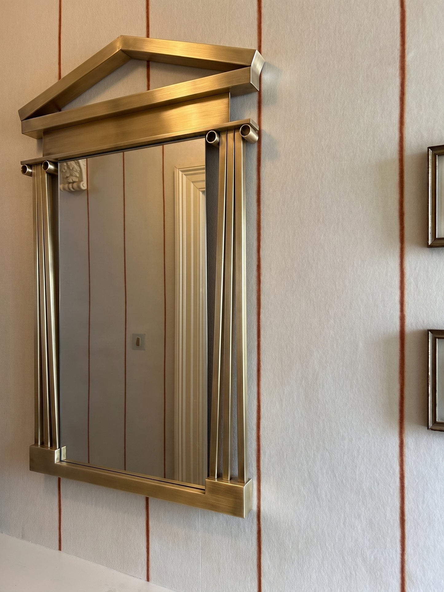 Specchio Mirror, Brushed Gold