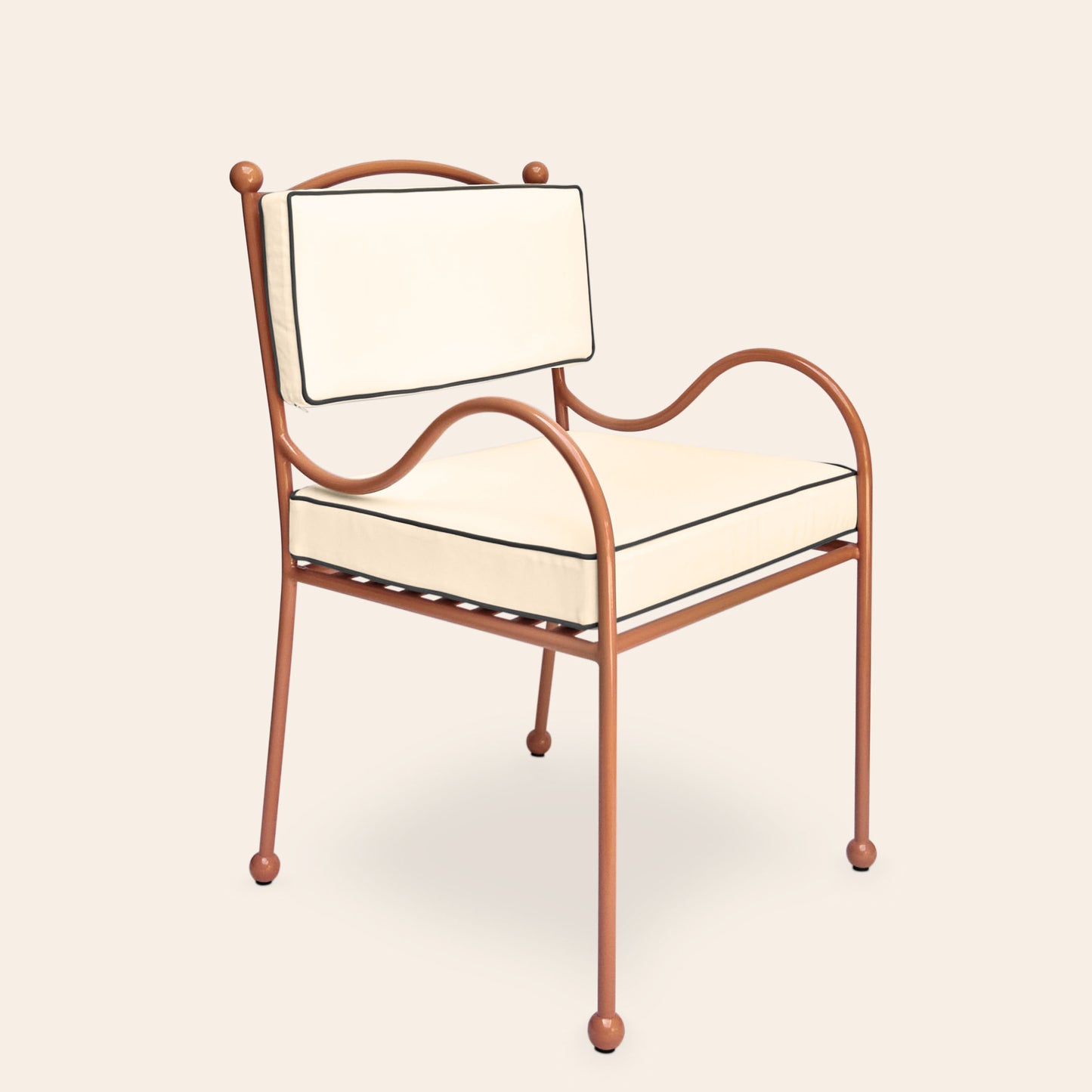 Panarea Armchair in Spritz, Cream & Blue Upholstery