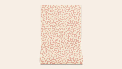 Raphia Wallpaper, Clay, Roll
