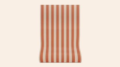 Sonia Stripe Wallpaper, Ginger, Roll