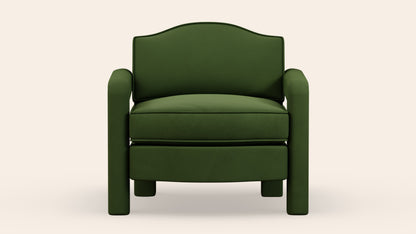 Elio Armchair, Zucchini Velvet