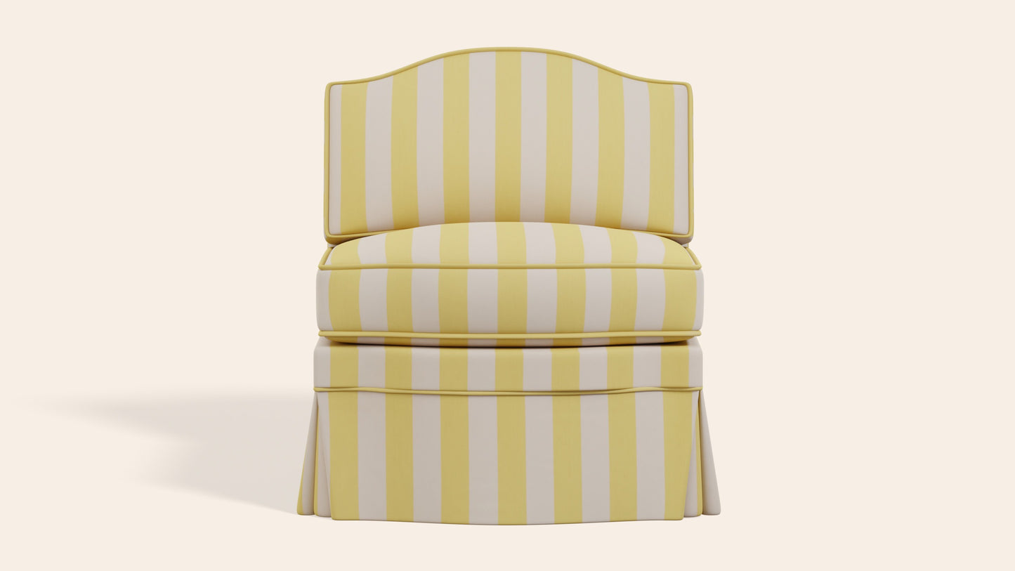 Felix Slipper Chair, Citron