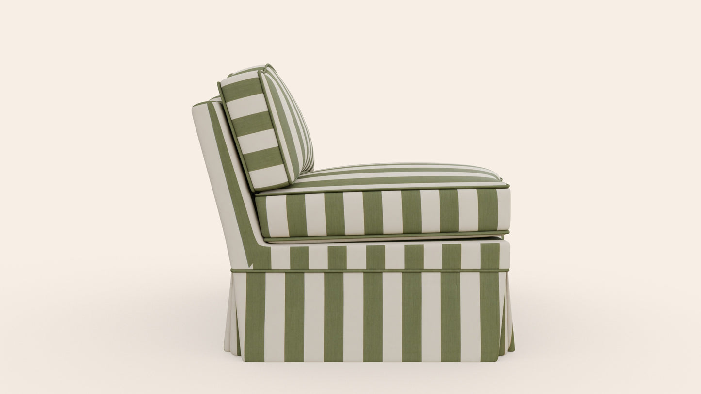 Felix Slipper Chair, Artichoke