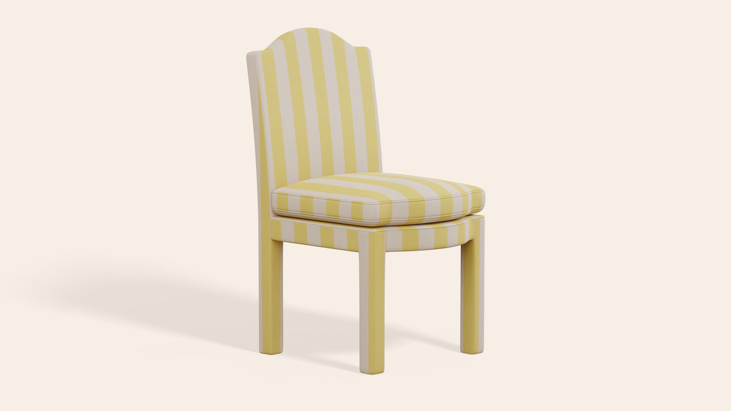 Pair of Leo Dining Chairs, Citron