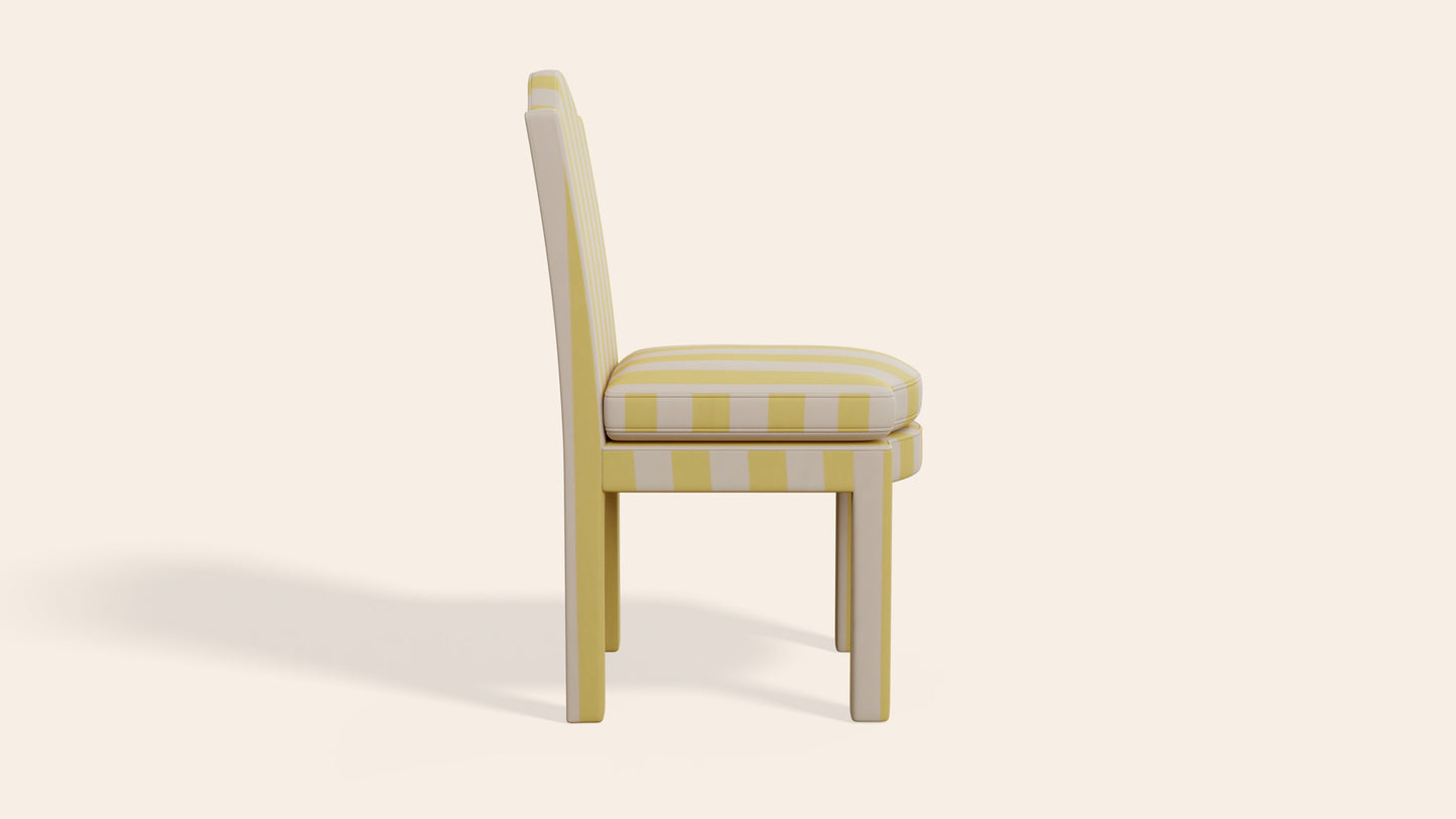 Pair of Leo Dining Chairs, Citron