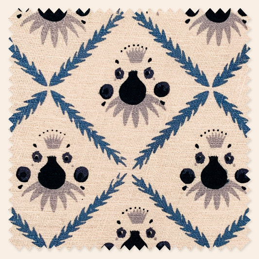 Pome Linen, Oxford Blue, Metre